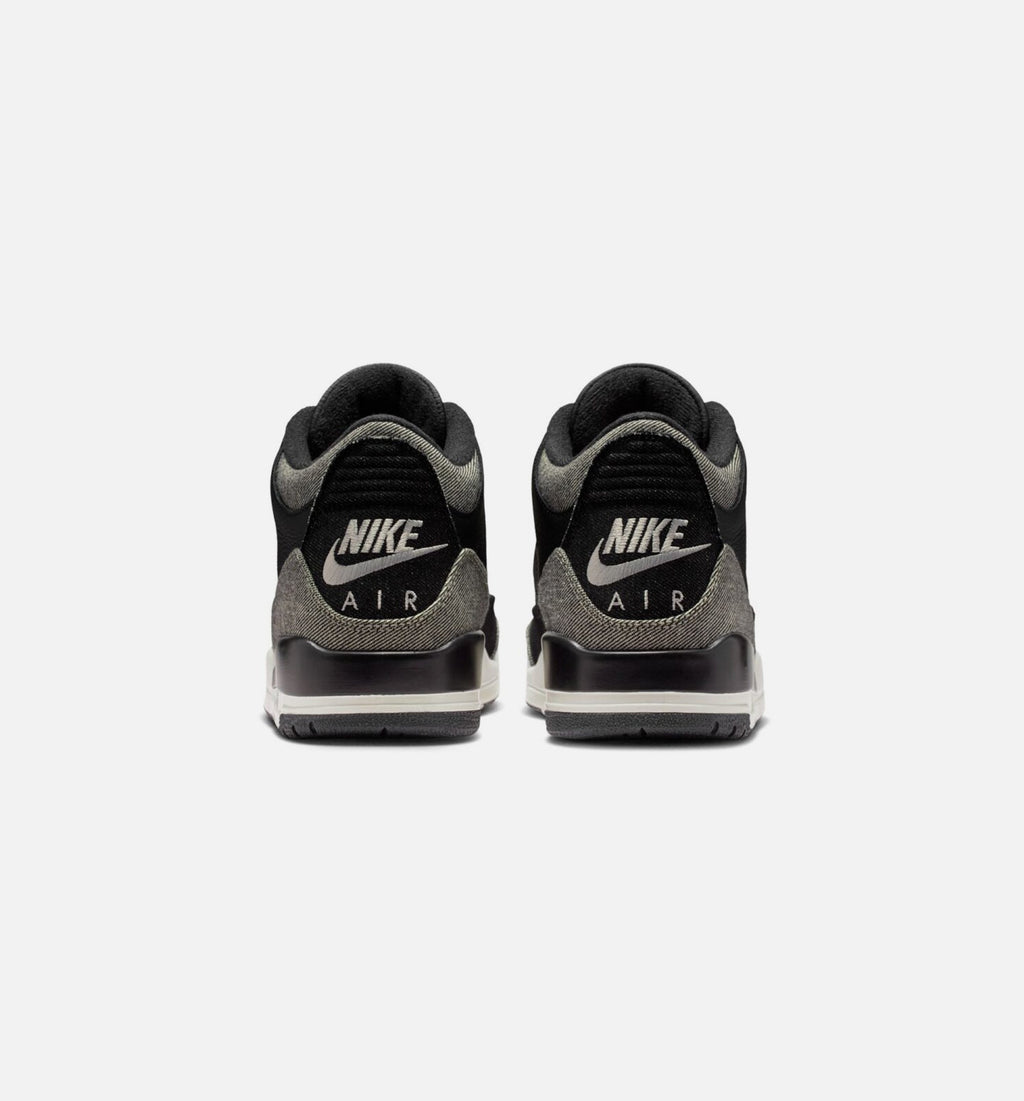 Air Jordan 3 x Levi's Denim Black Gym Red Men's Sneakers - Denim / Black / Gym Red