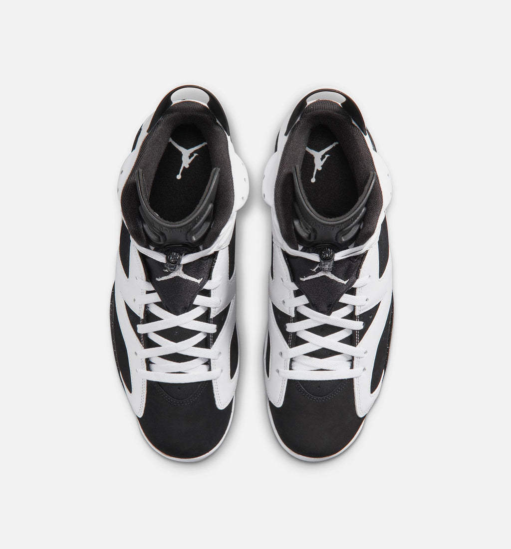 Air Jordan 6 Retro Black and White Men's Sneakers - Black / White