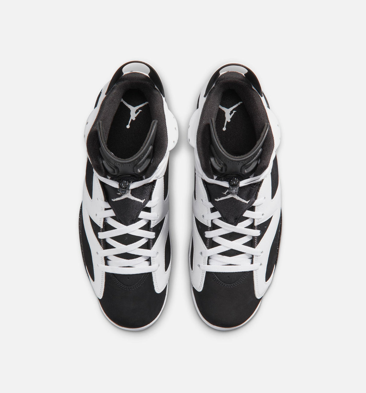 Air Jordan 6 Retro Black and White Men's Sneakers - Black / White