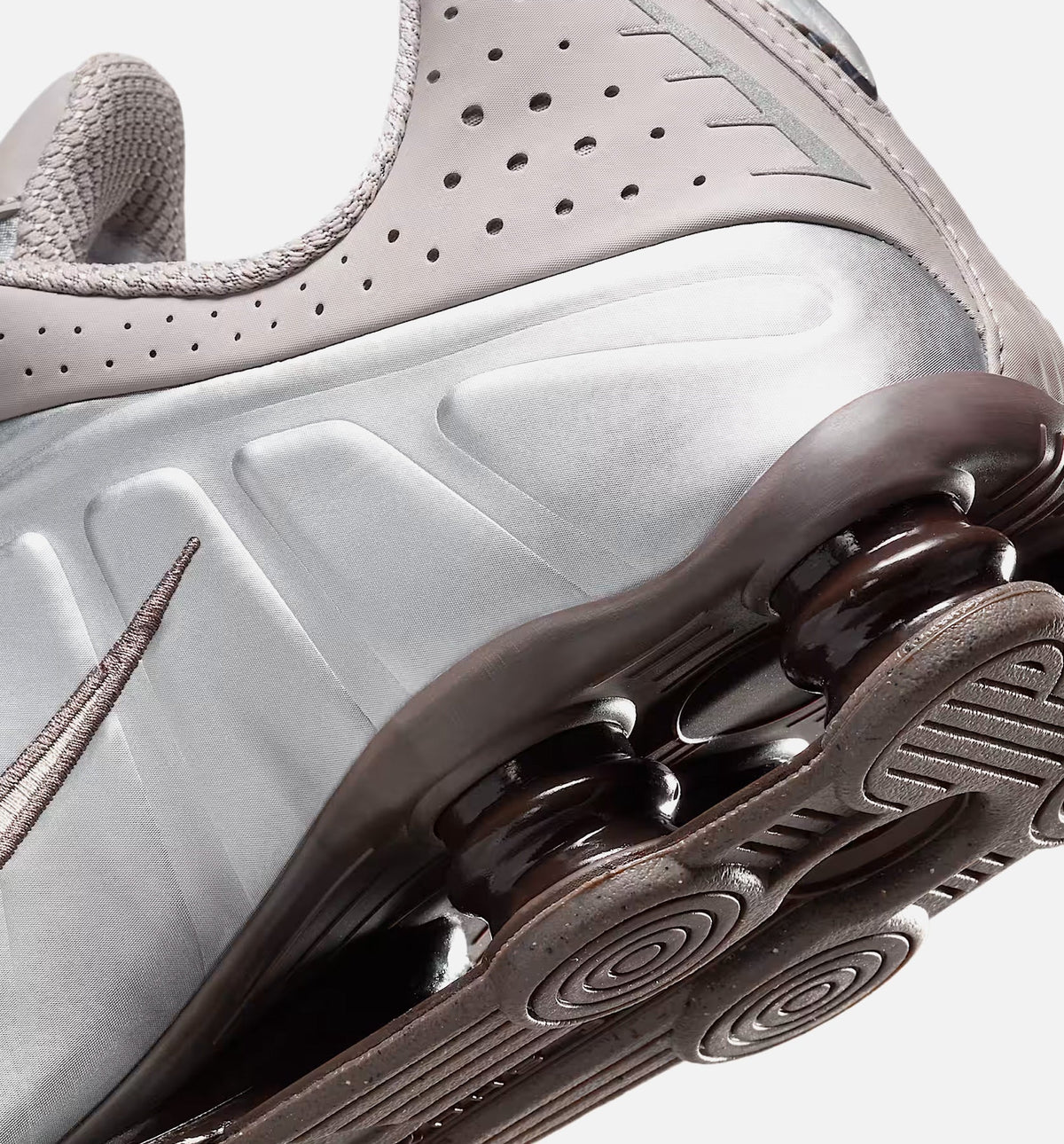 Shox R4 Men's Sneakers - Cave Stone / College Grey / Baroque Brown