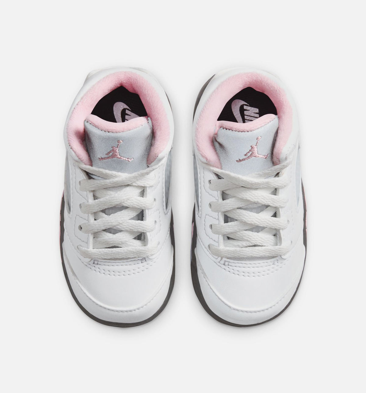 Air Jordan 5 Retro Medium Soft Pink Infant & Toddler Sneakers - White / Black / Medium Soft Pink