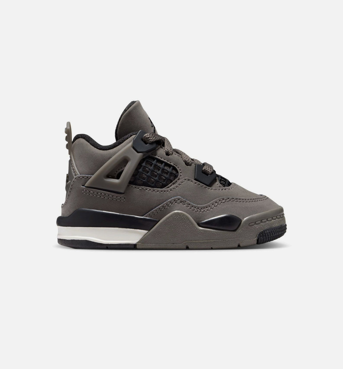 Air Jordan 4 Retro Cave Stone and Black Infant & Toddler Sneakers - Cave Stone / Black / Moon Particle