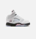 Air Jordan 5 Retro Medium Soft Pink Infant & Toddler Sneakers - White / Black / Medium Soft Pink