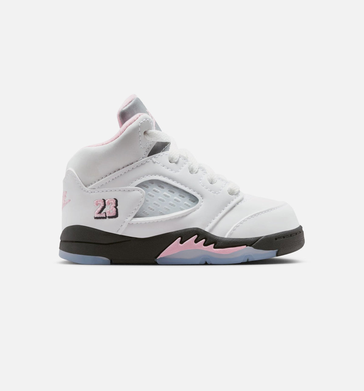 Air Jordan 5 Retro Medium Soft Pink Infant & Toddler Sneakers - White / Black / Medium Soft Pink