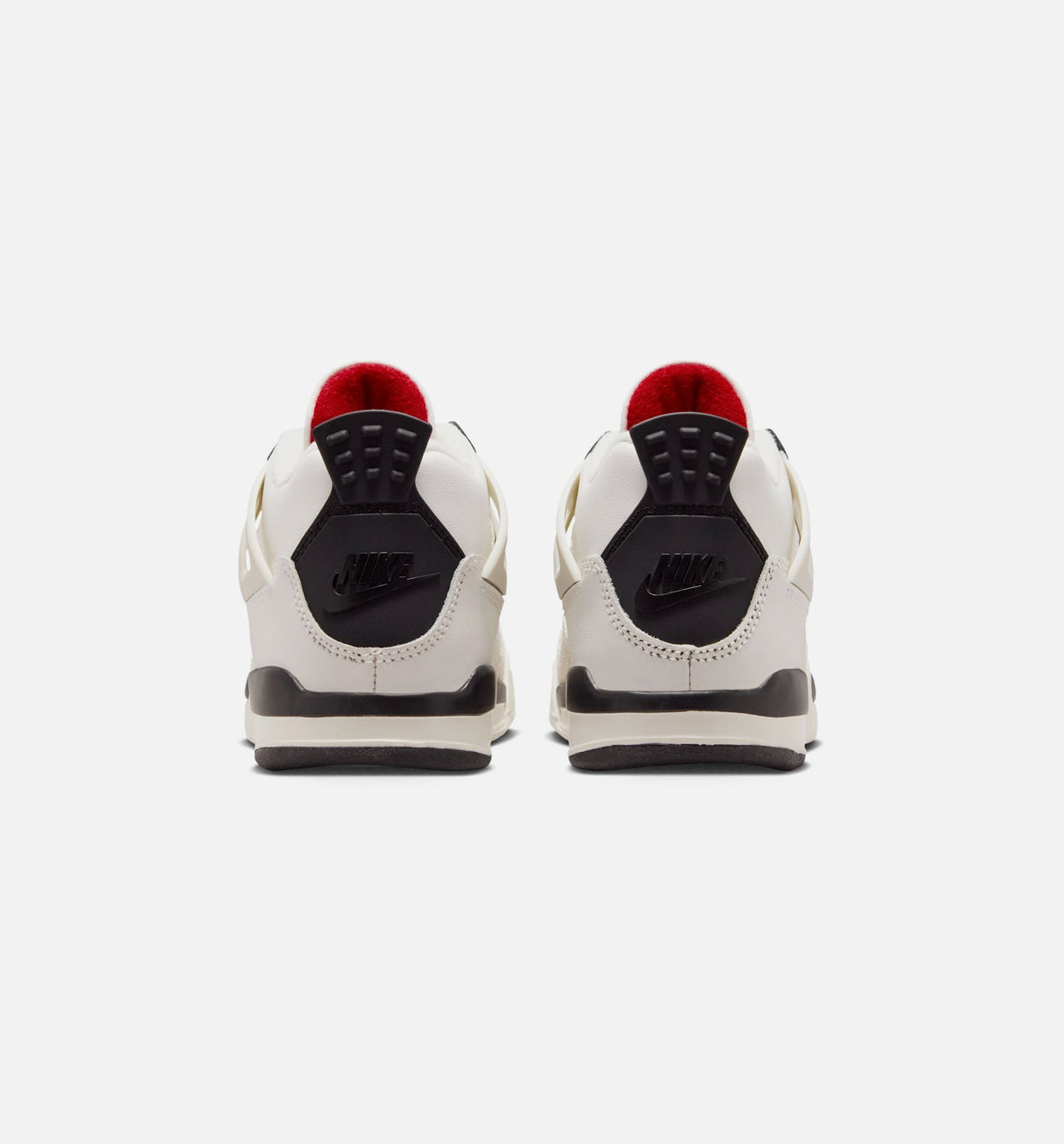 Air Jordan 4 Retro Flight Club Preschool Sneakers - Sail / Black / University Red