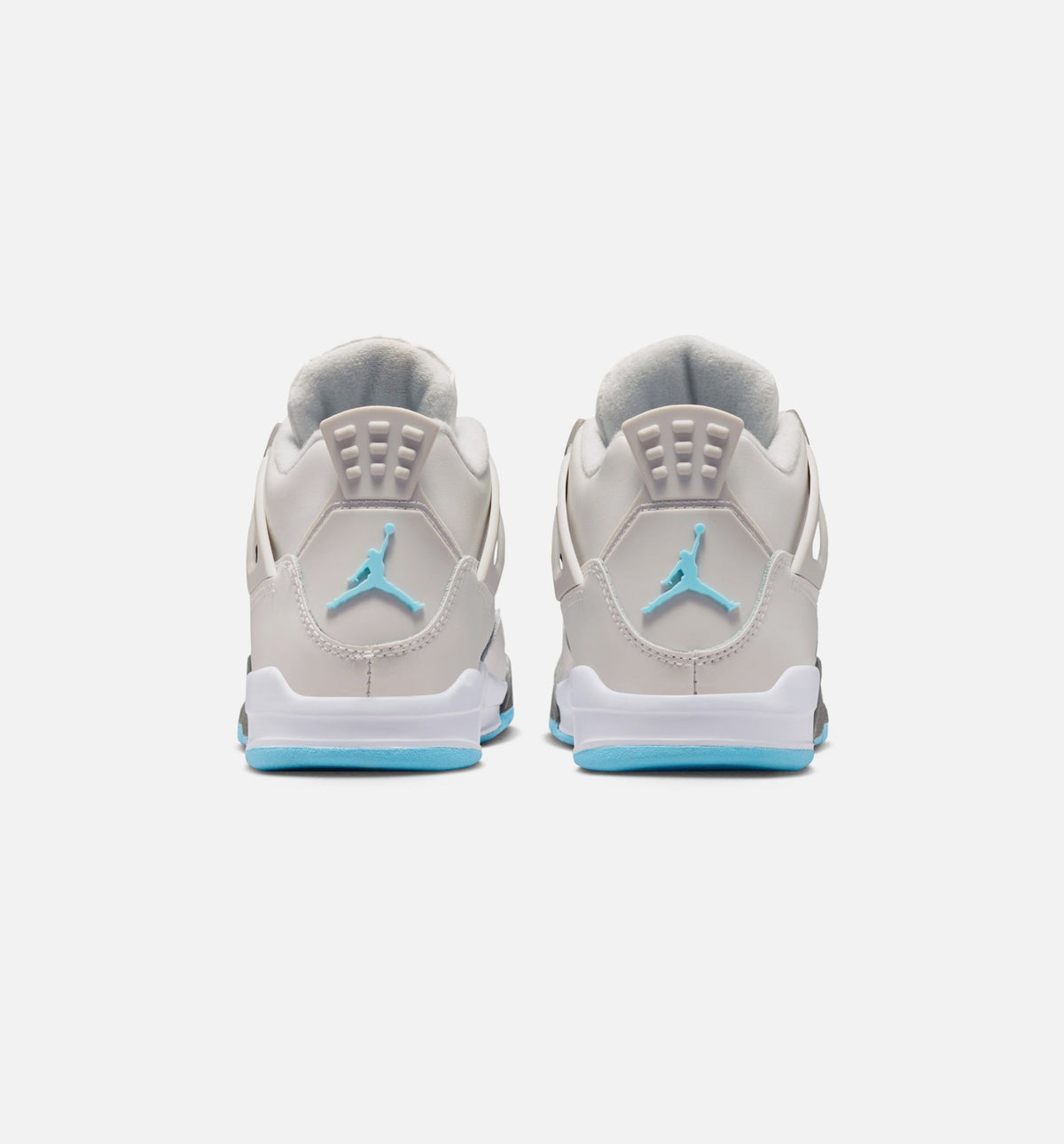 Air Jordan 4 Retro Blue Chill Preschool Sneakers - Photon Dust / Blue Chill / Flat Pewter / White / Blue Tint