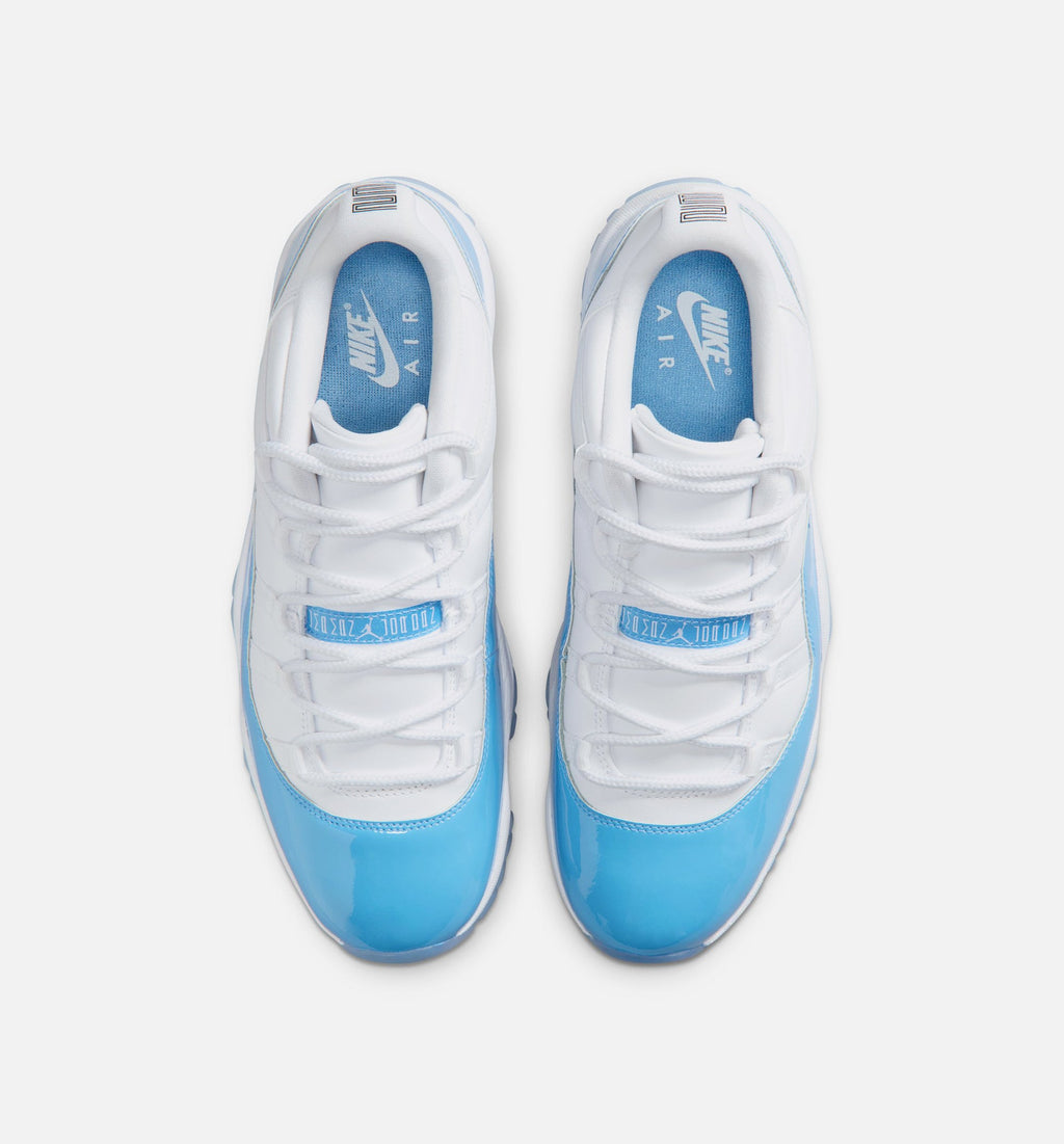 Air Jordan 11 Retro Low University Blue Men's Sneakers - White / University Blue / Black