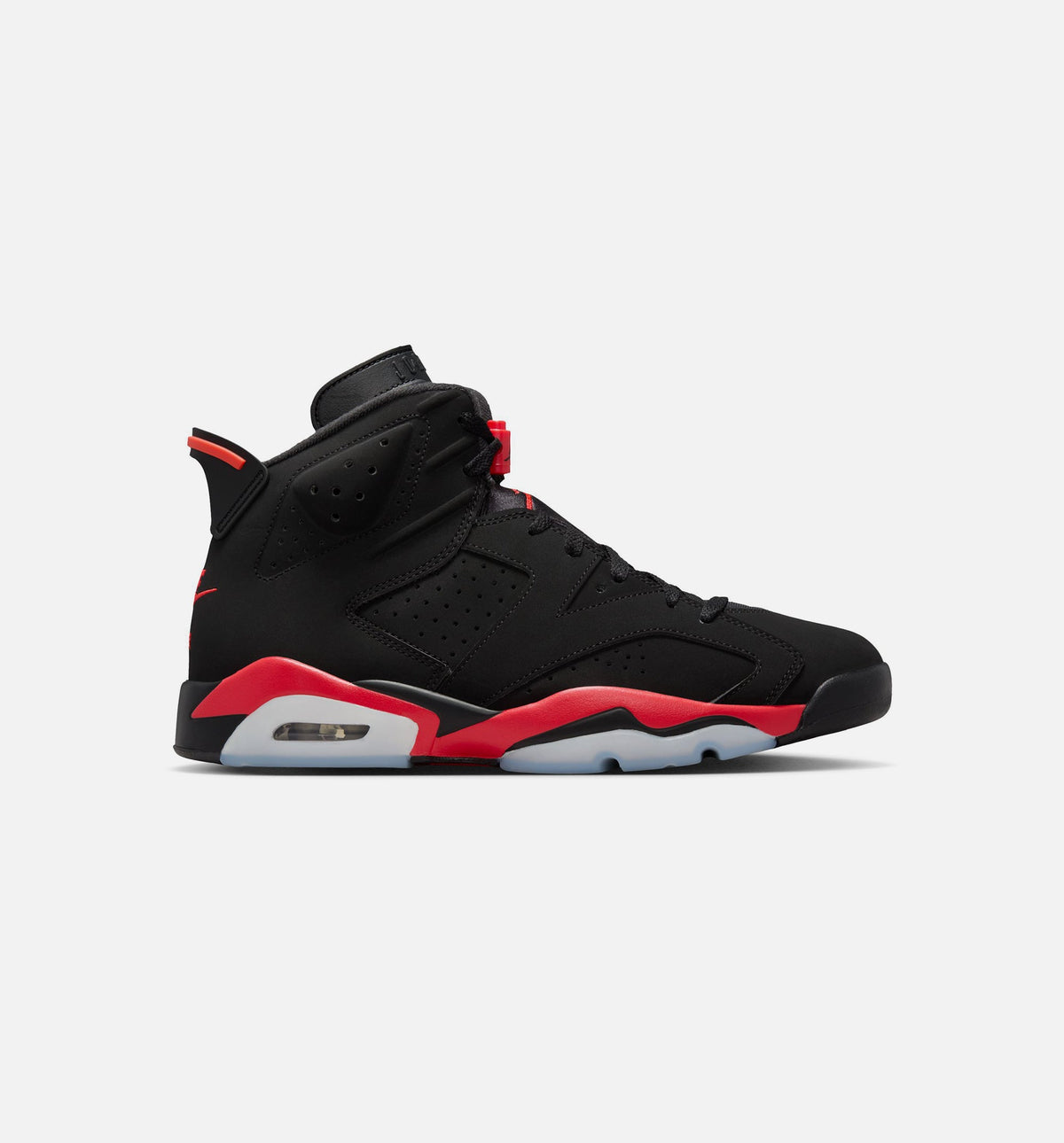 Air Jordan 6 Retro Infrared Salesman Men's Sneakers - Black / Light Crimson