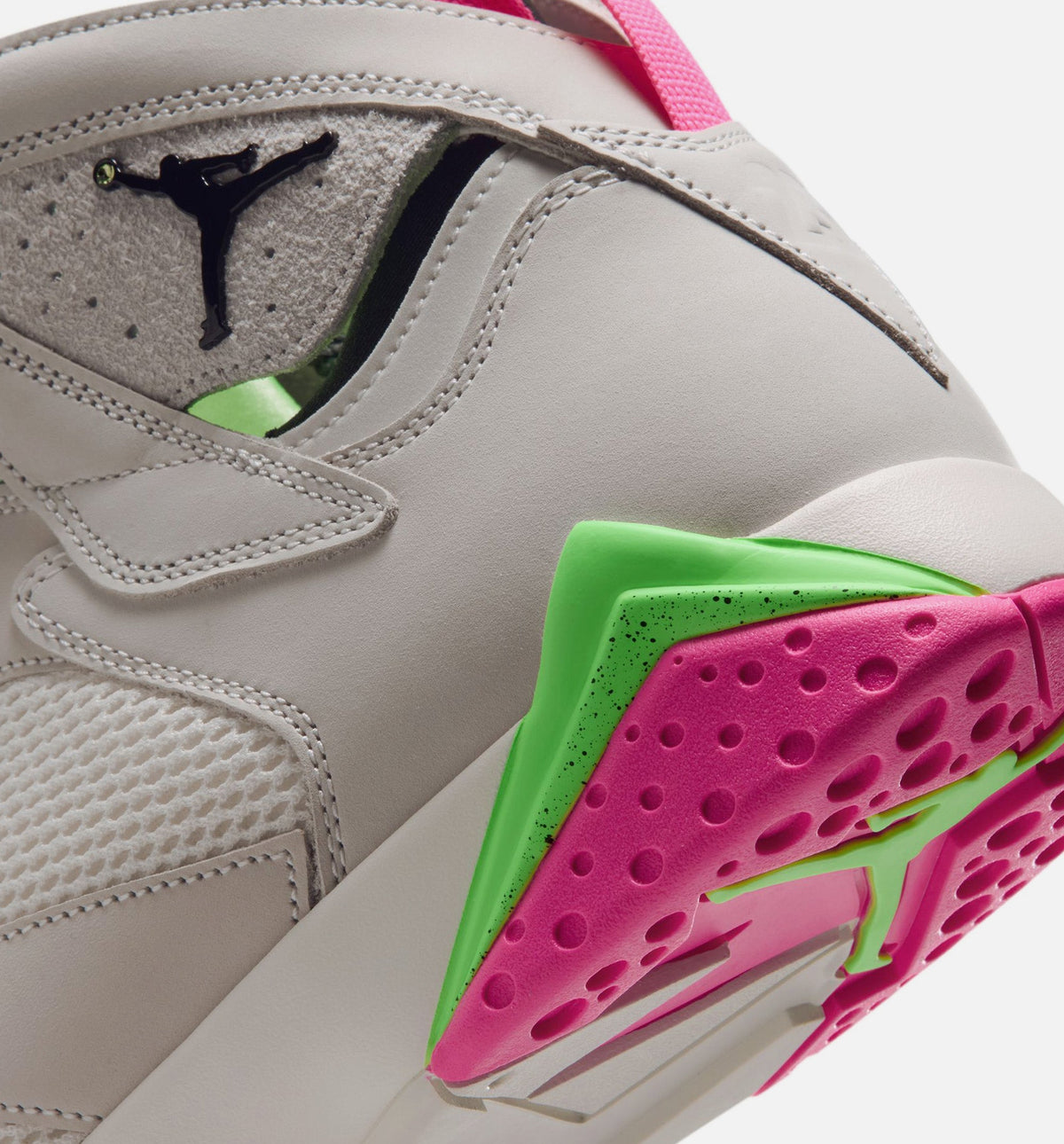 Air Jordan 7 Retro Tennis Day Men's Sneakers - Phantom / Lime Blast / Pink Blast / Anthracite