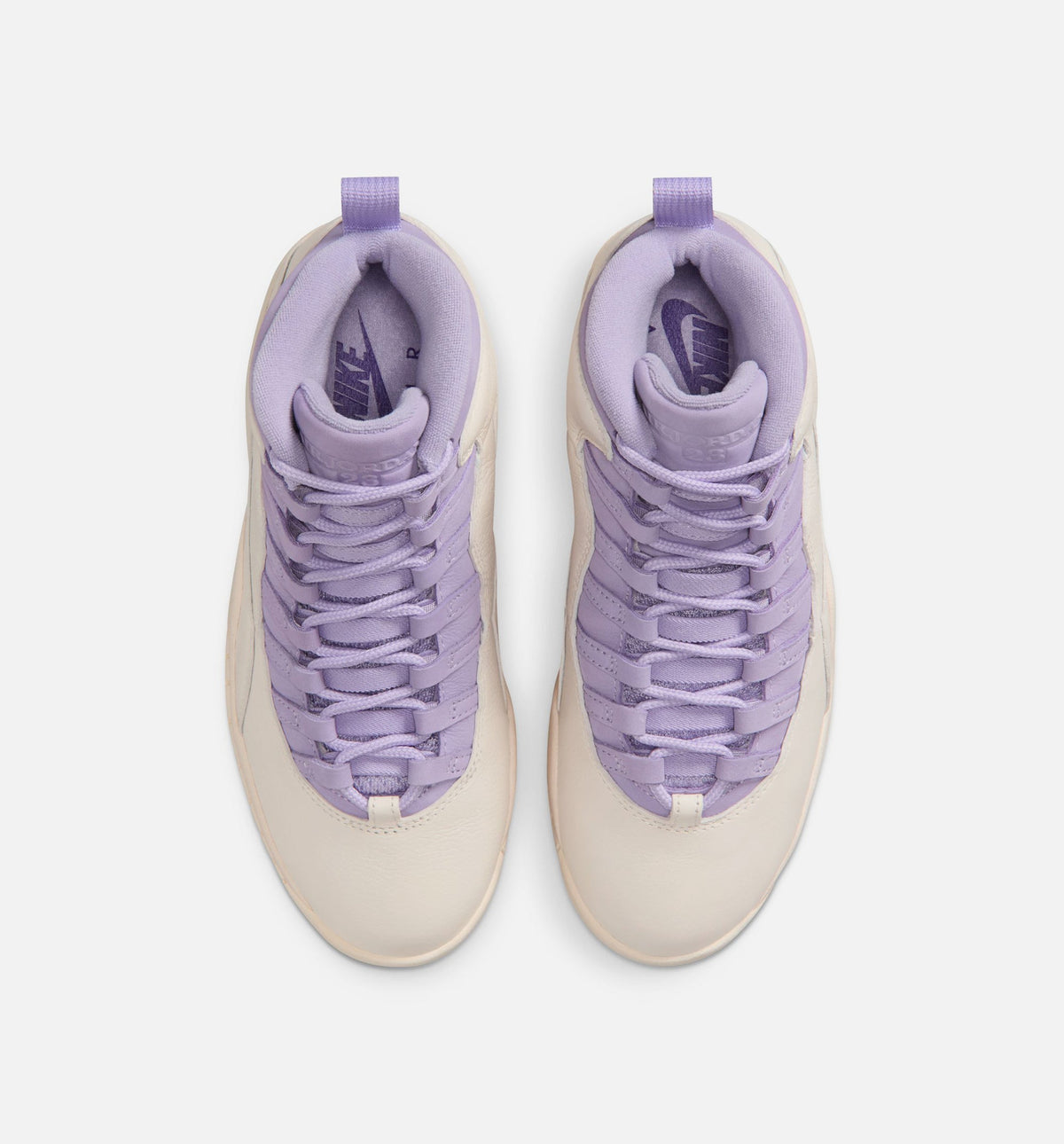 Air Jordan 10 Retro Hydrangeas Women's Sneakers - Chalk / Hydrangeas / Wild Grape