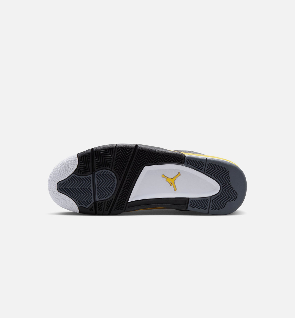 Air Jordan 4 Retro Rare Air Tour Yellow Men's Sneakers - White / Dark Blue Grey / Black / Tour Yellow