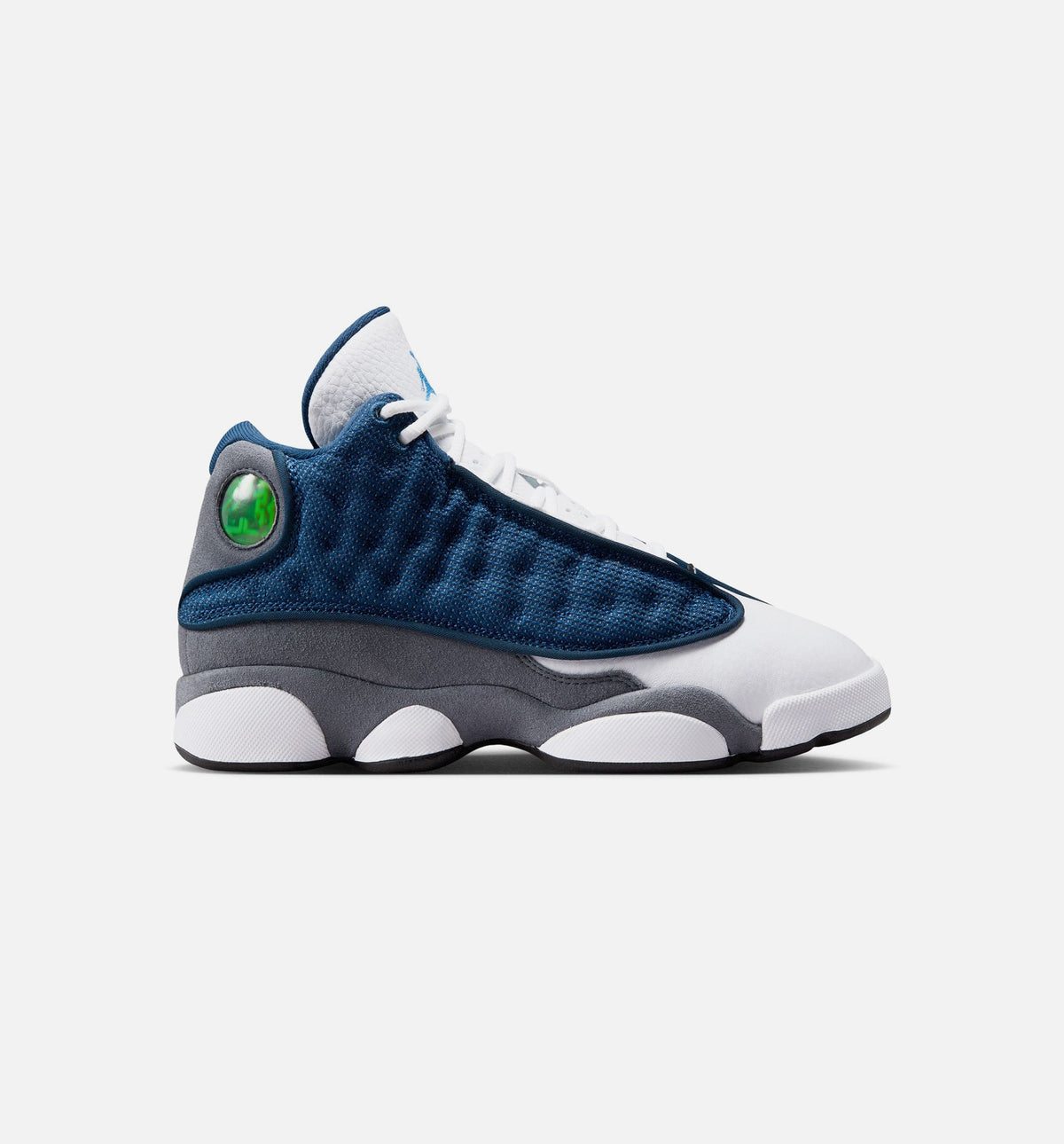 Air Jordan 13 Retro Navy and Flint Grey Grade School Sneakers - Navy / University Blue / Flint Grey / White