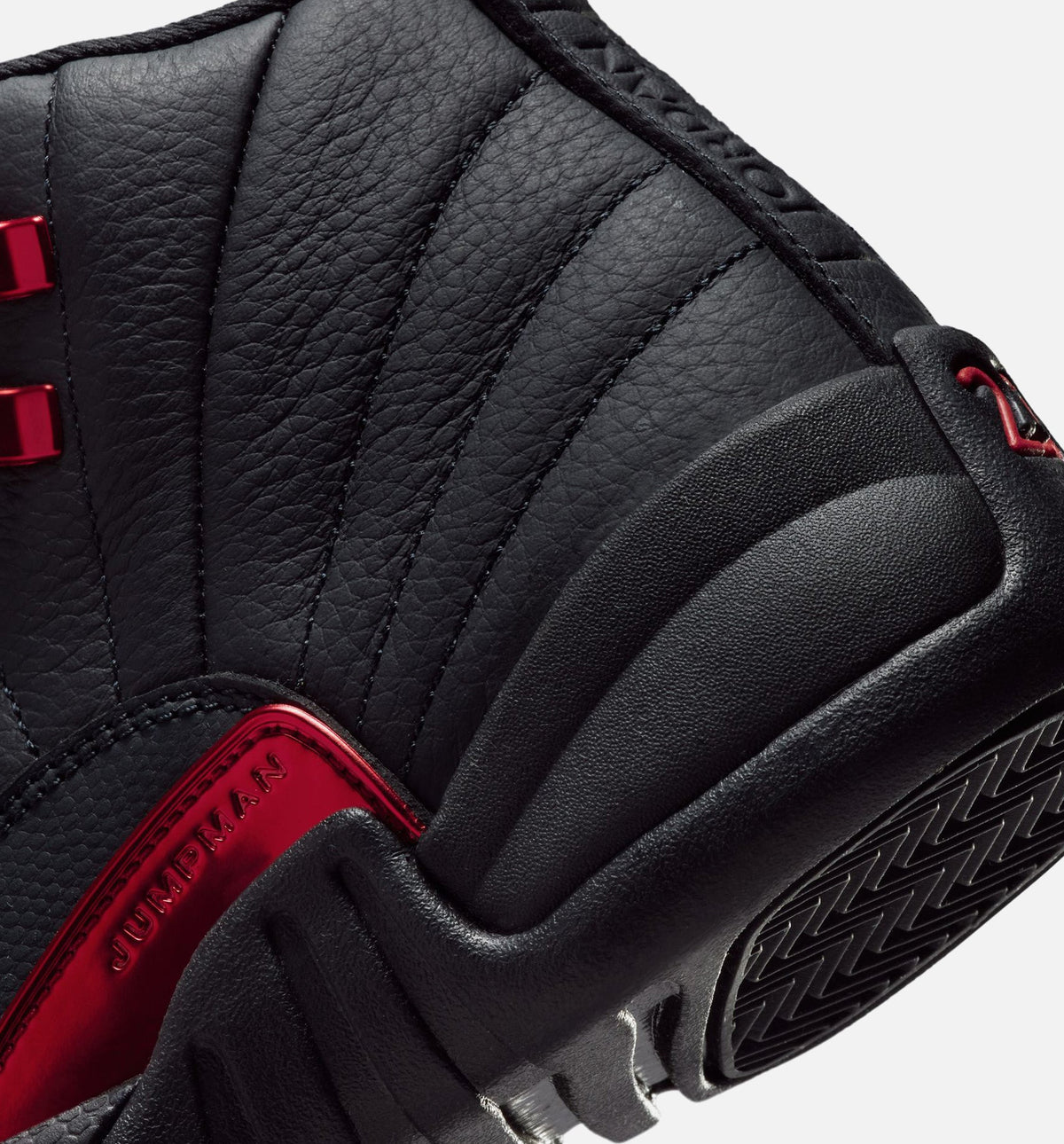 Air Jordan 12 Retro Bloodline Grade School Sneakers - Black / Varsity Red