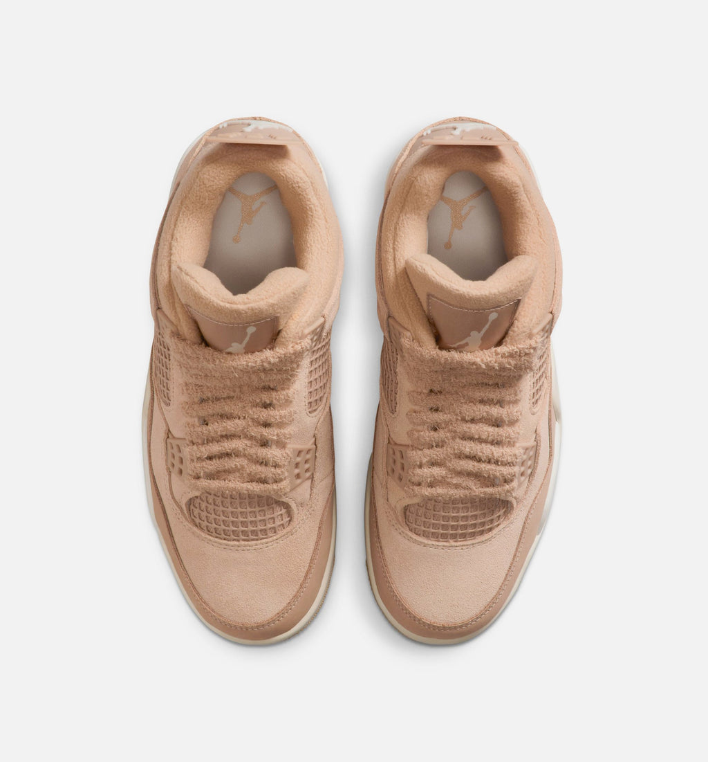 Air Jordan 4 Retro Cozy Girl Women's Sneakers - Hemp / Light Orewood Brown