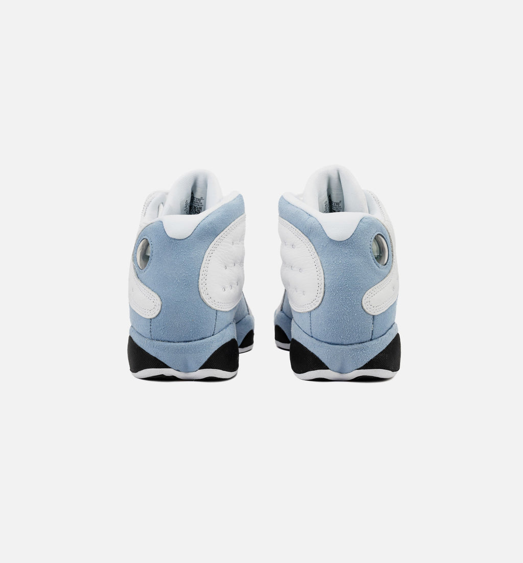 Air Jordan 13 Retro Blue Grey Grade School Sneakers - White / Blue Grey / Black / Yellow Ochre
