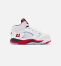 Air Jordan 5 Retro Fire Red Infant & Toddler Sneakers - Fire Red / White