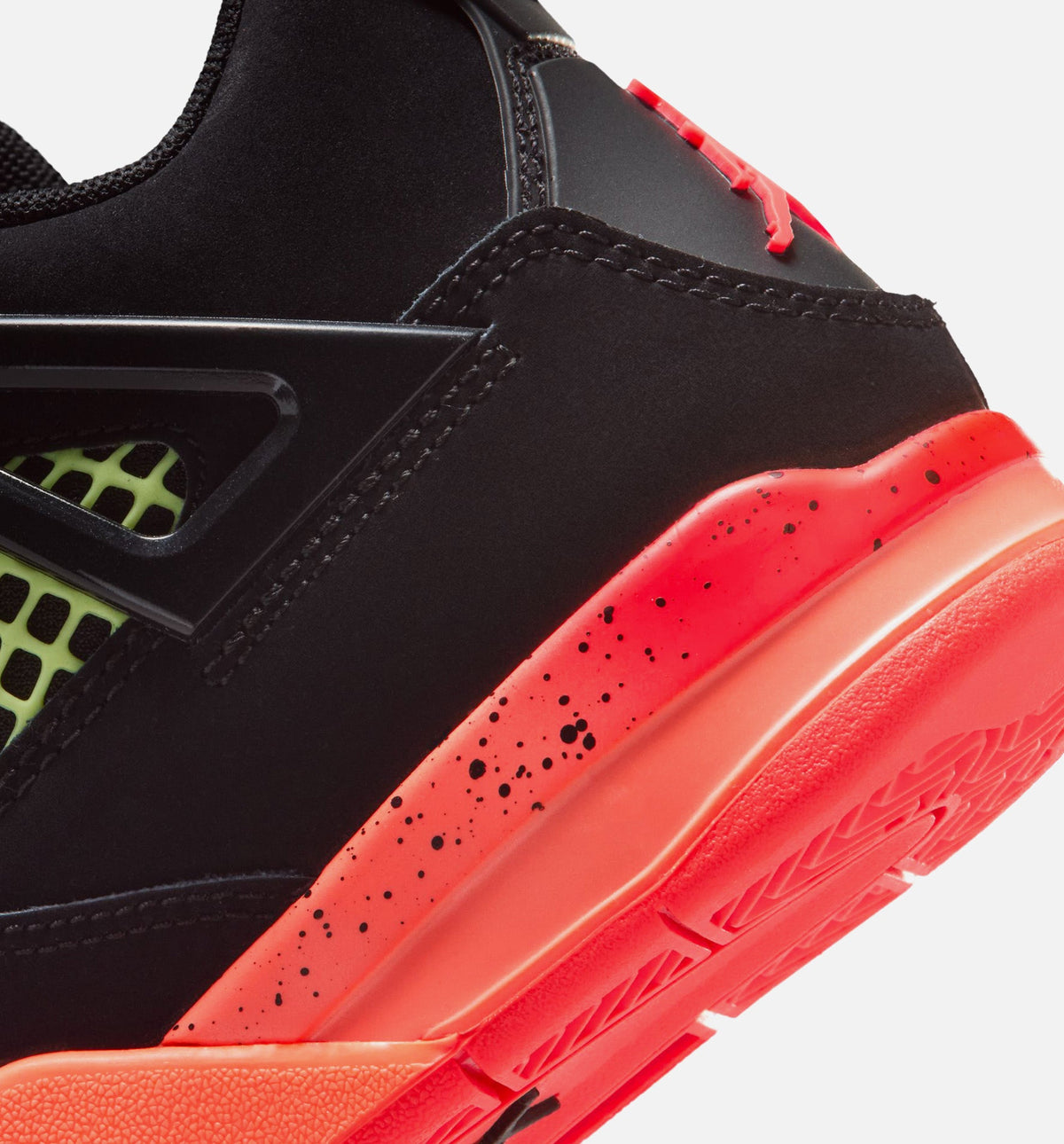 Air Jordan 4 Retro Black Infrared 23 Preschool Sneakers - Black / Infrared 23 / Bright Mango