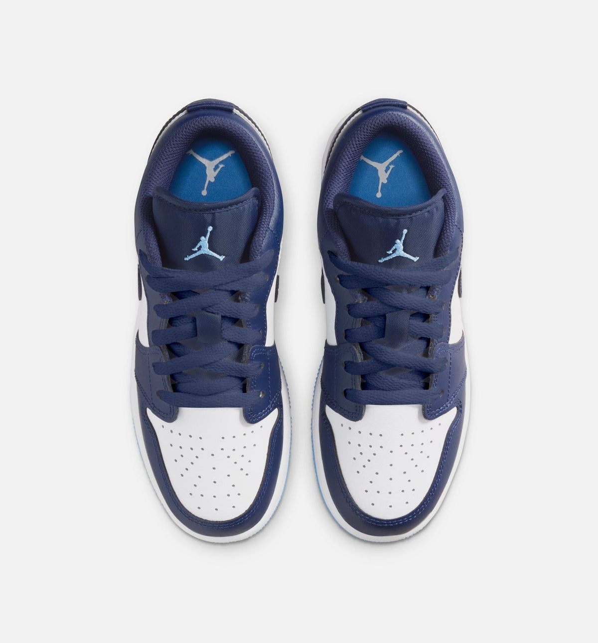 Air Jordan 1 Low Grade School Sneakers - Midnight Navy / University Blue