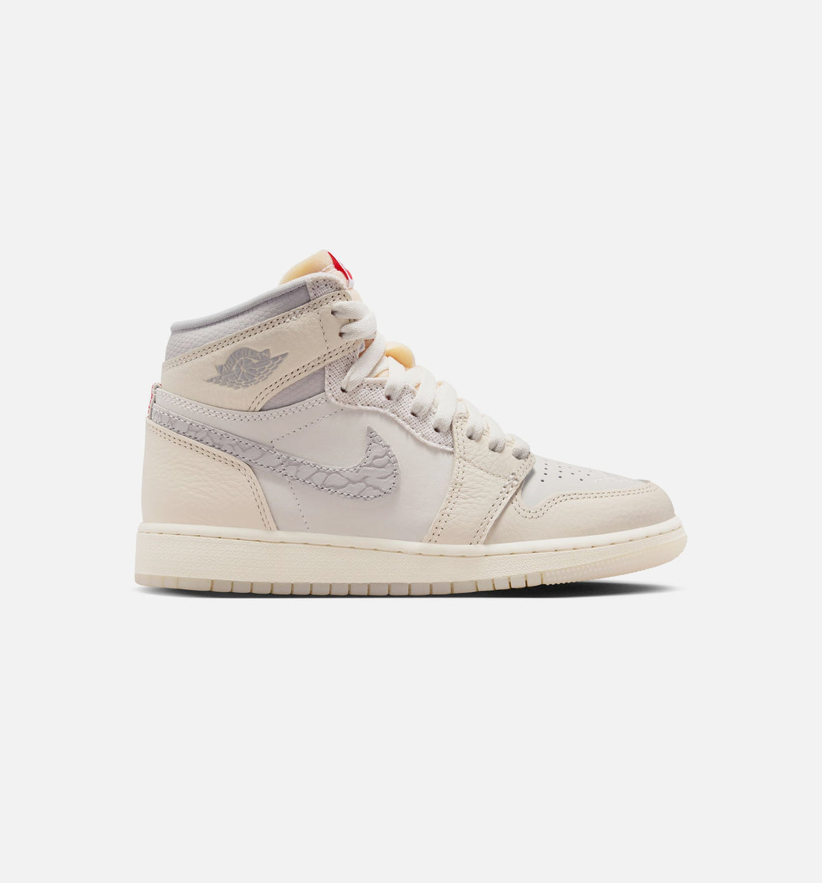 Air Jordan 1 Retro High OG Grade School Sneakers - Sail / University Red / Pale Ivory / Coconut Milk / Phantom