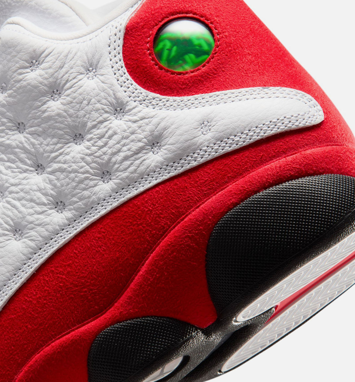 Air Jordan 13 Retro White and University Red Men's Sneakers - White / Black / True Red
