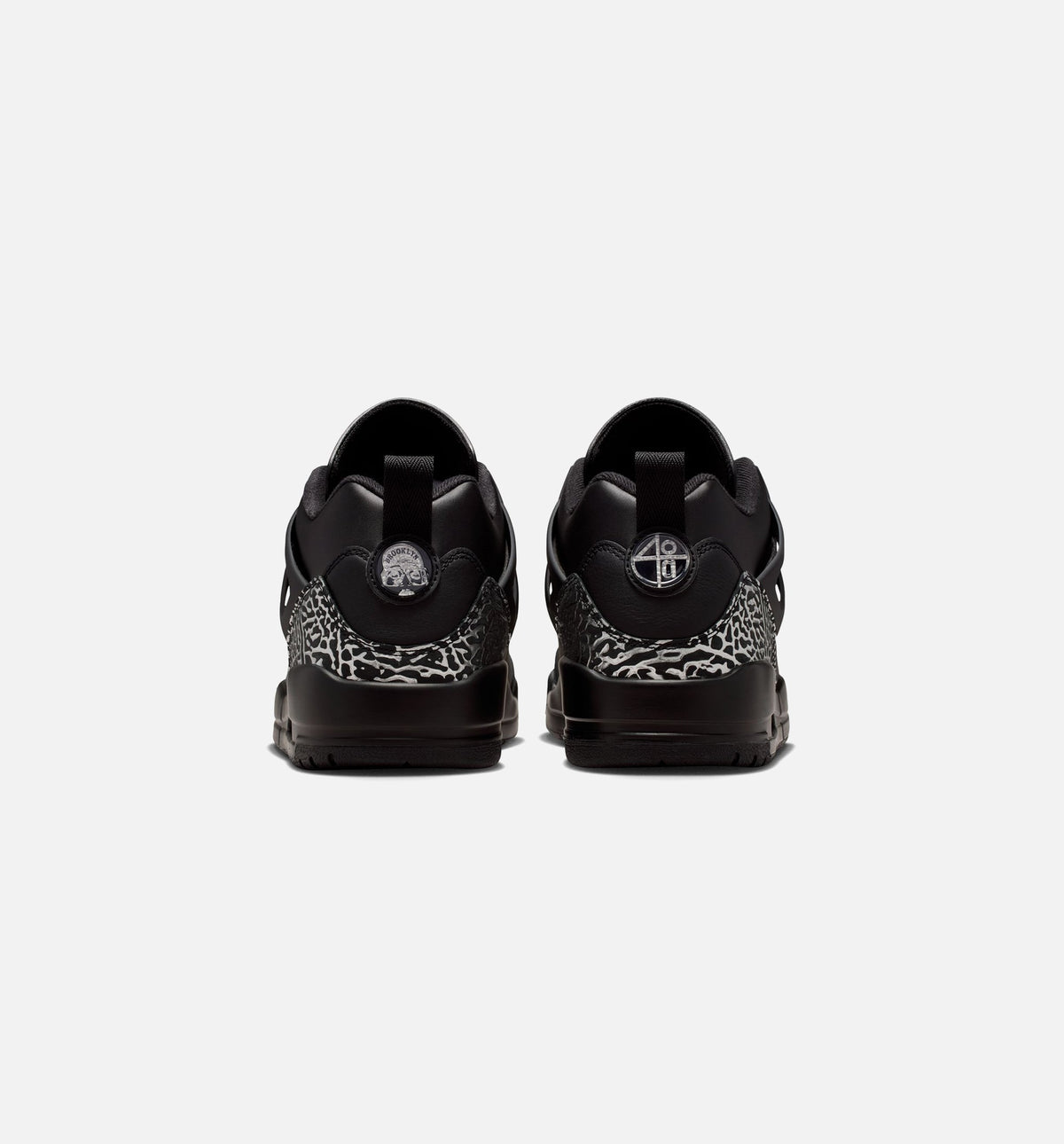 Spizike Low Black Metallic Silver Men's Basketball Shoes - Black / Metallic Silver