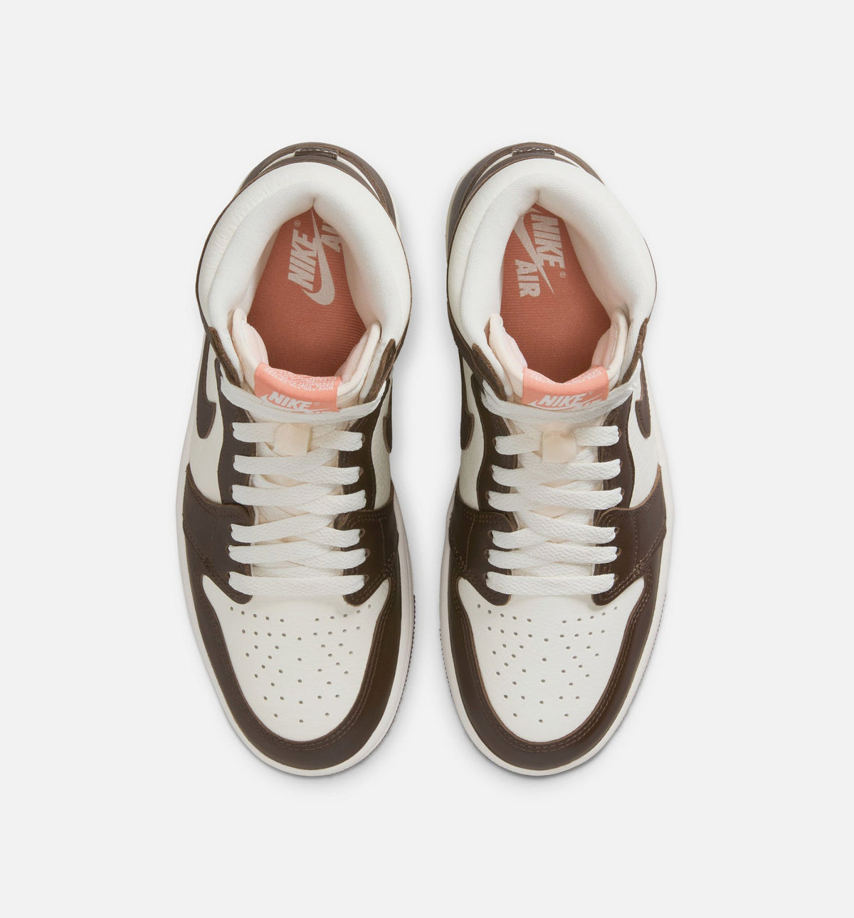 Air Jordan 1 Retro High OG Women's Sneakers - Baroque Brown / Light Madder Root / Sail