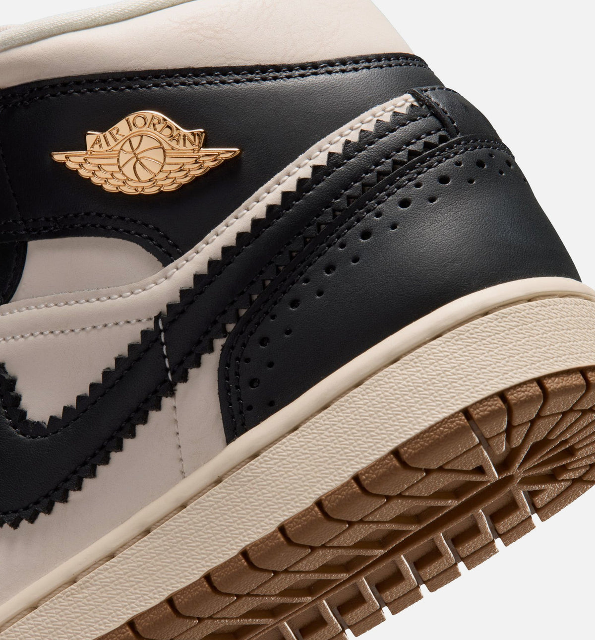 Air Jordan 1 Mid SE Women's Sneakers - Off-Noir / Chalk / Pearl White