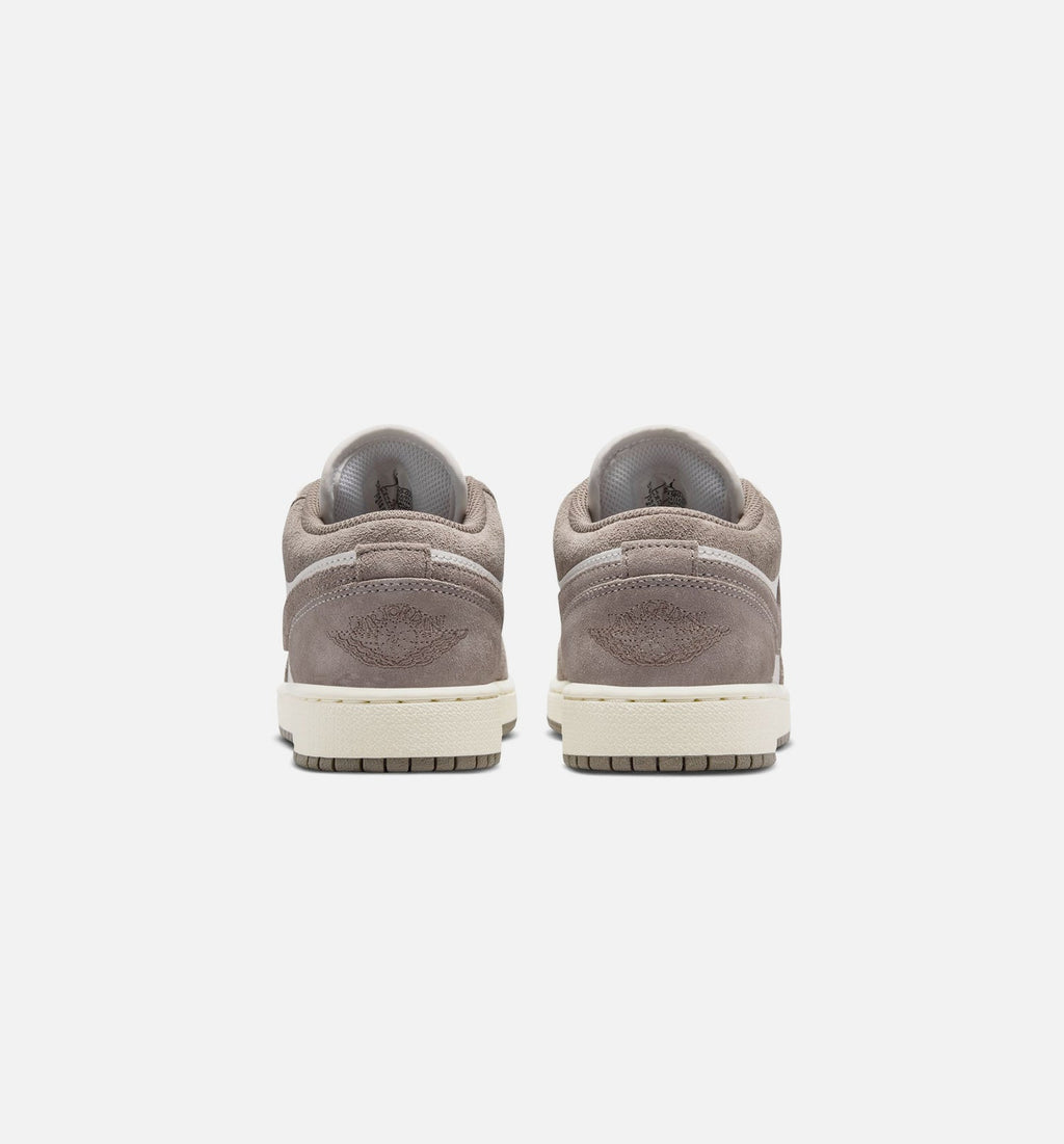 Air Jordan 1 Low Grade School Sneakers - Olive Grey / Enigma Stone / White