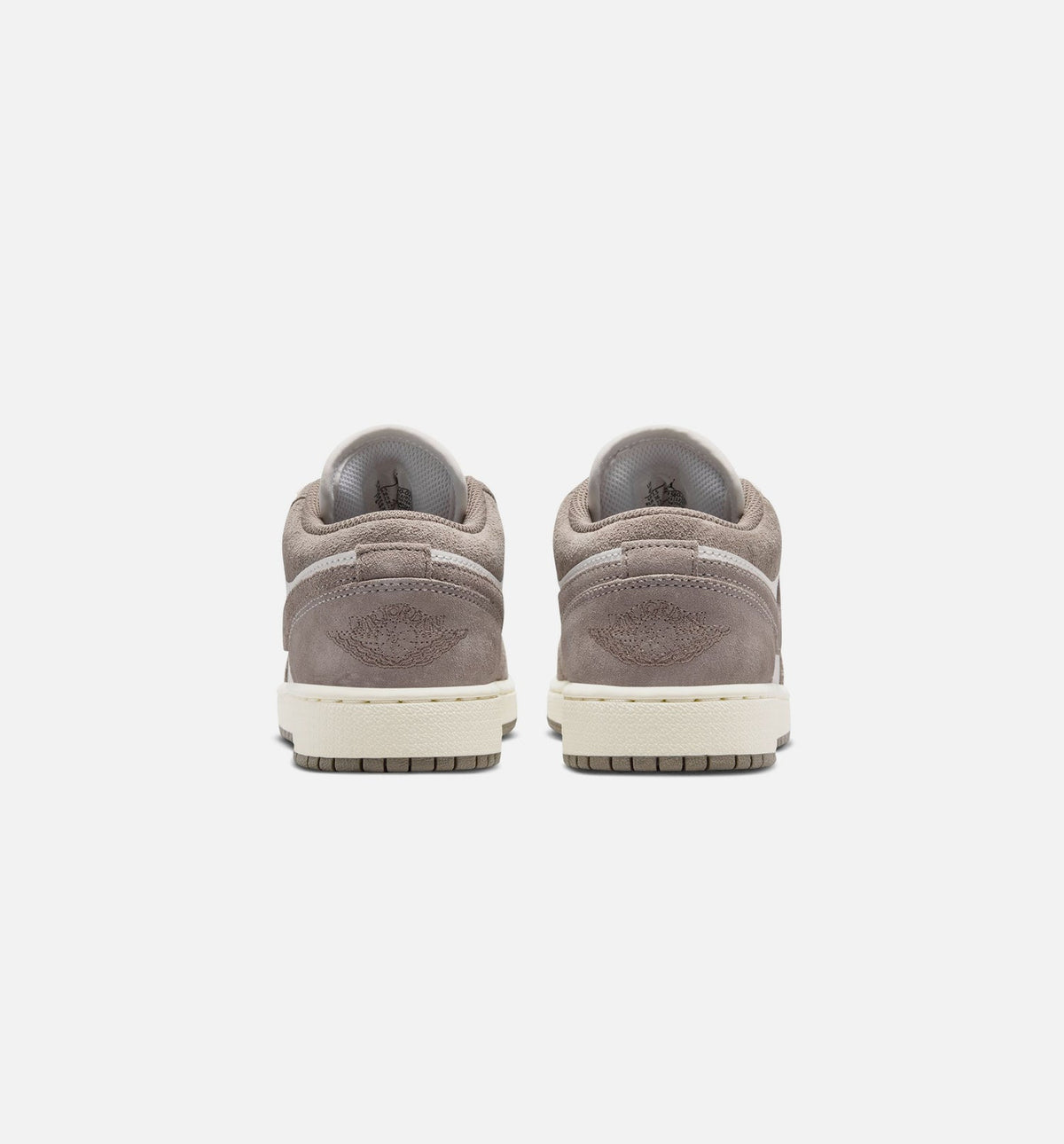 Air Jordan 1 Low Grade School Sneakers - Olive Grey / Enigma Stone / White