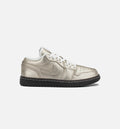 Air Jordan 1 Low SE Metallic Zinc Women's Sneakers - Metallic Zinc / Summit White / Velvet Brown