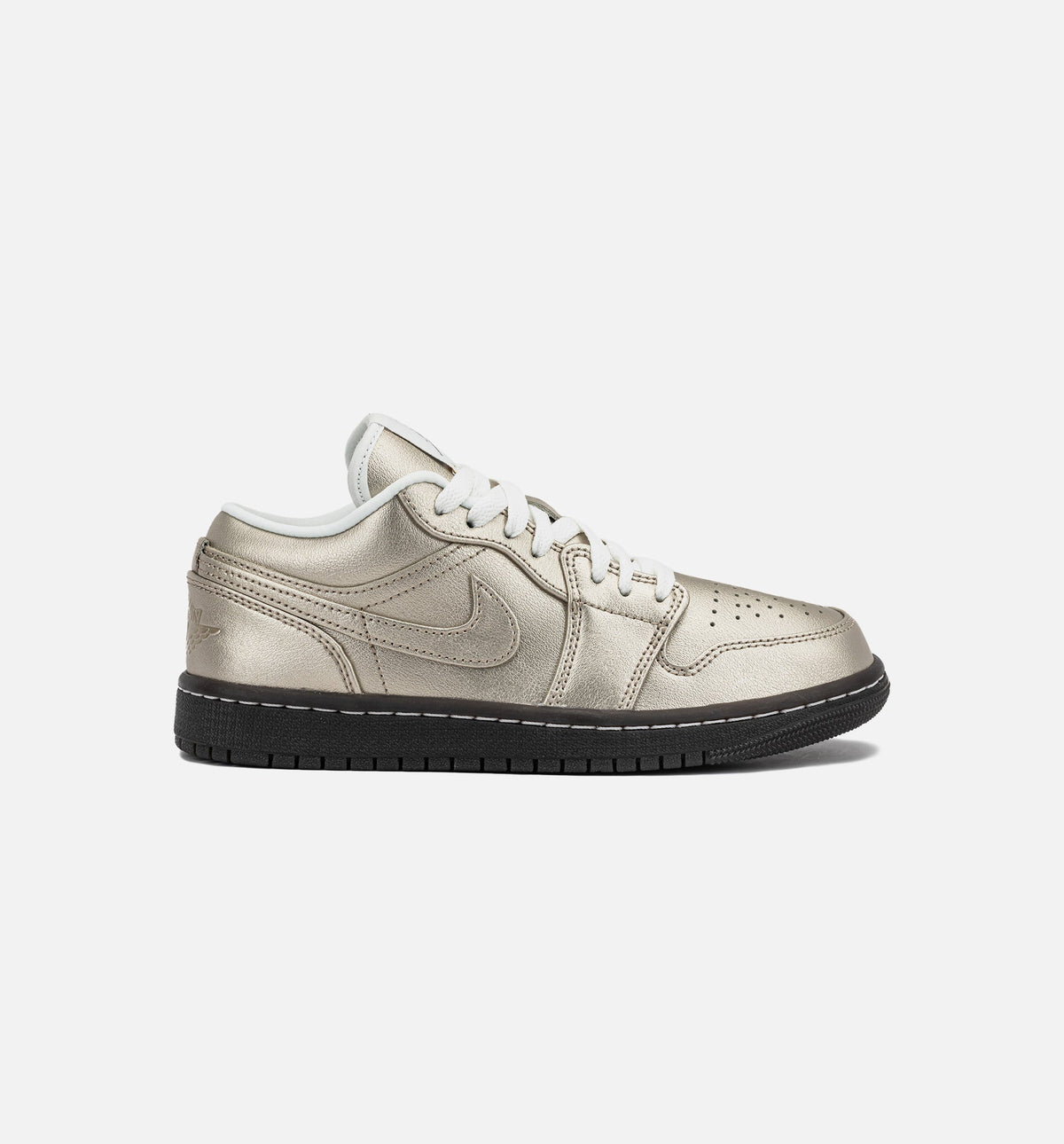 Air Jordan 1 Low SE Metallic Zinc Women's Sneakers - Metallic Zinc / Summit White / Velvet Brown