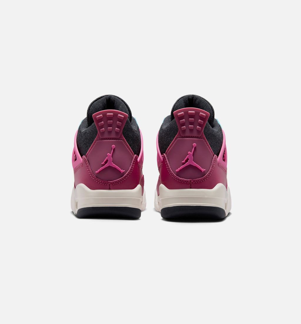 Air Jordan 4 Retro She's A Star Grade School Sneakers - Sweet Beet / Desert Pink / Off Noir / Chalk