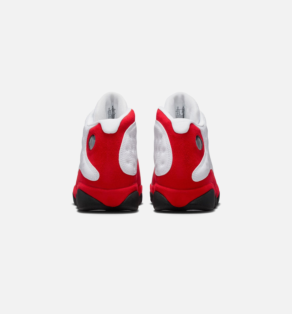 Air Jordan 13 Retro White and University Red Men's Sneakers - White / Black / True Red