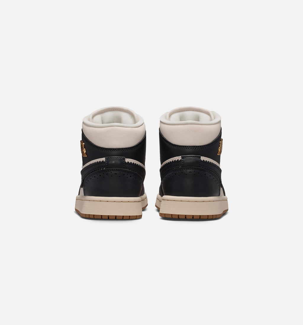 Air Jordan 1 Mid SE Women's Sneakers - Off-Noir / Chalk / Pearl White