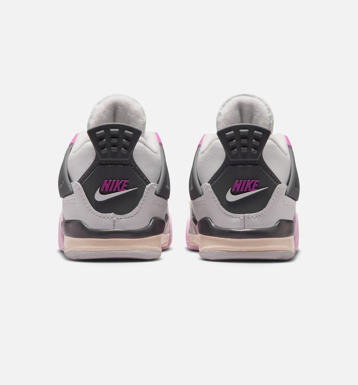 Air Jordan 4 Retro Comic Infant & Toddler Sneakers - Off White / Fire Pink / Anthracite