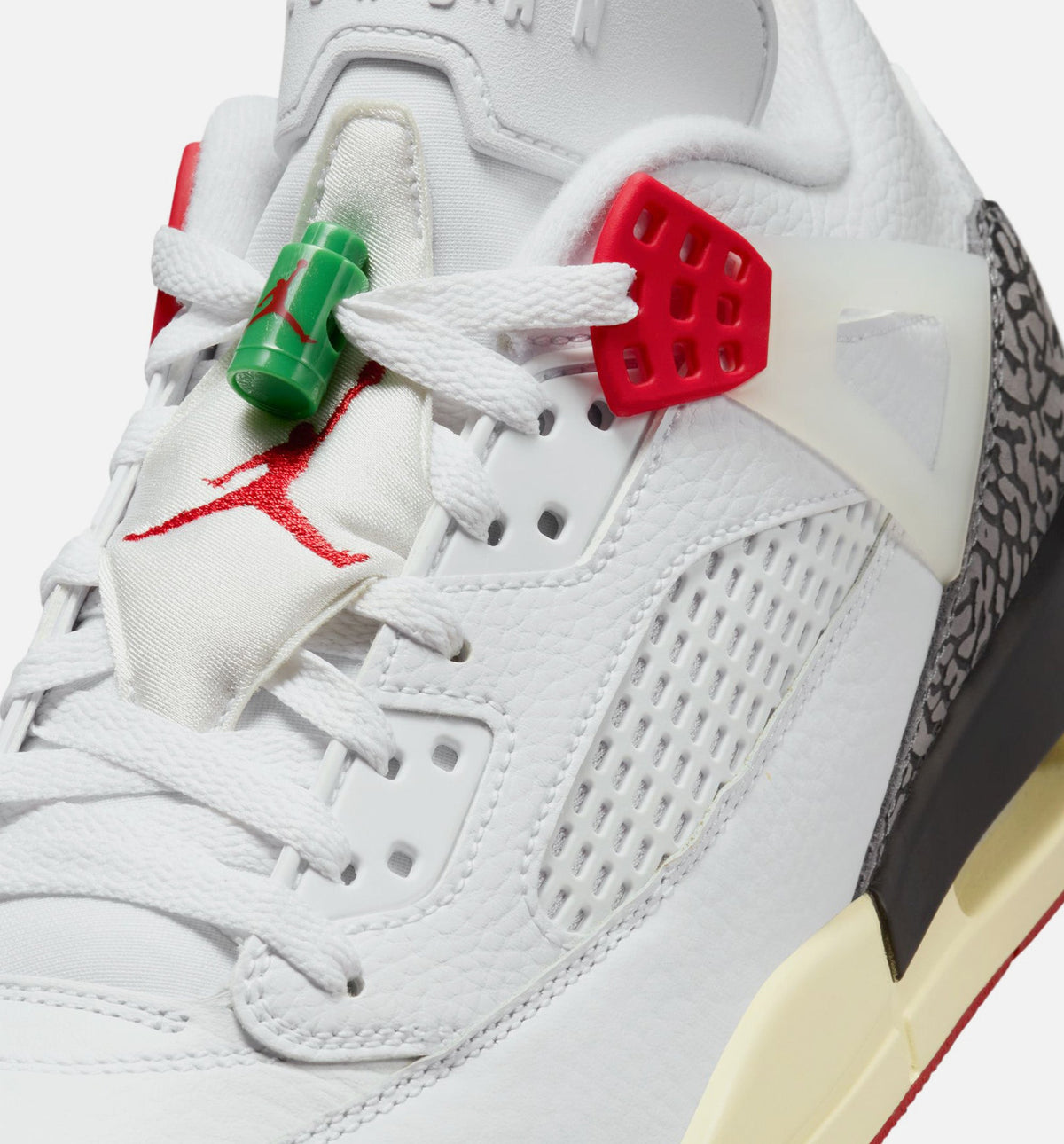 Spizike Low White Black Sail Men's Sneakers - White / Black / Sail / Varsity Red