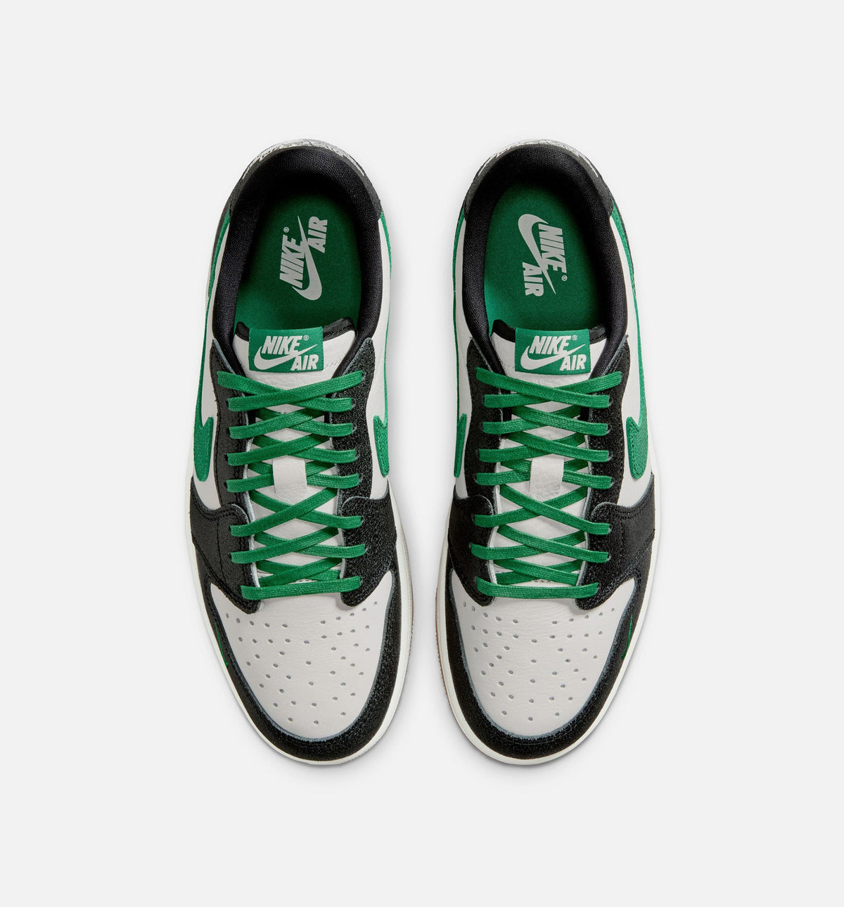 Air Jordan 1 Retro Low OG Men's Sneakers - Phantom / Pine Green / Black