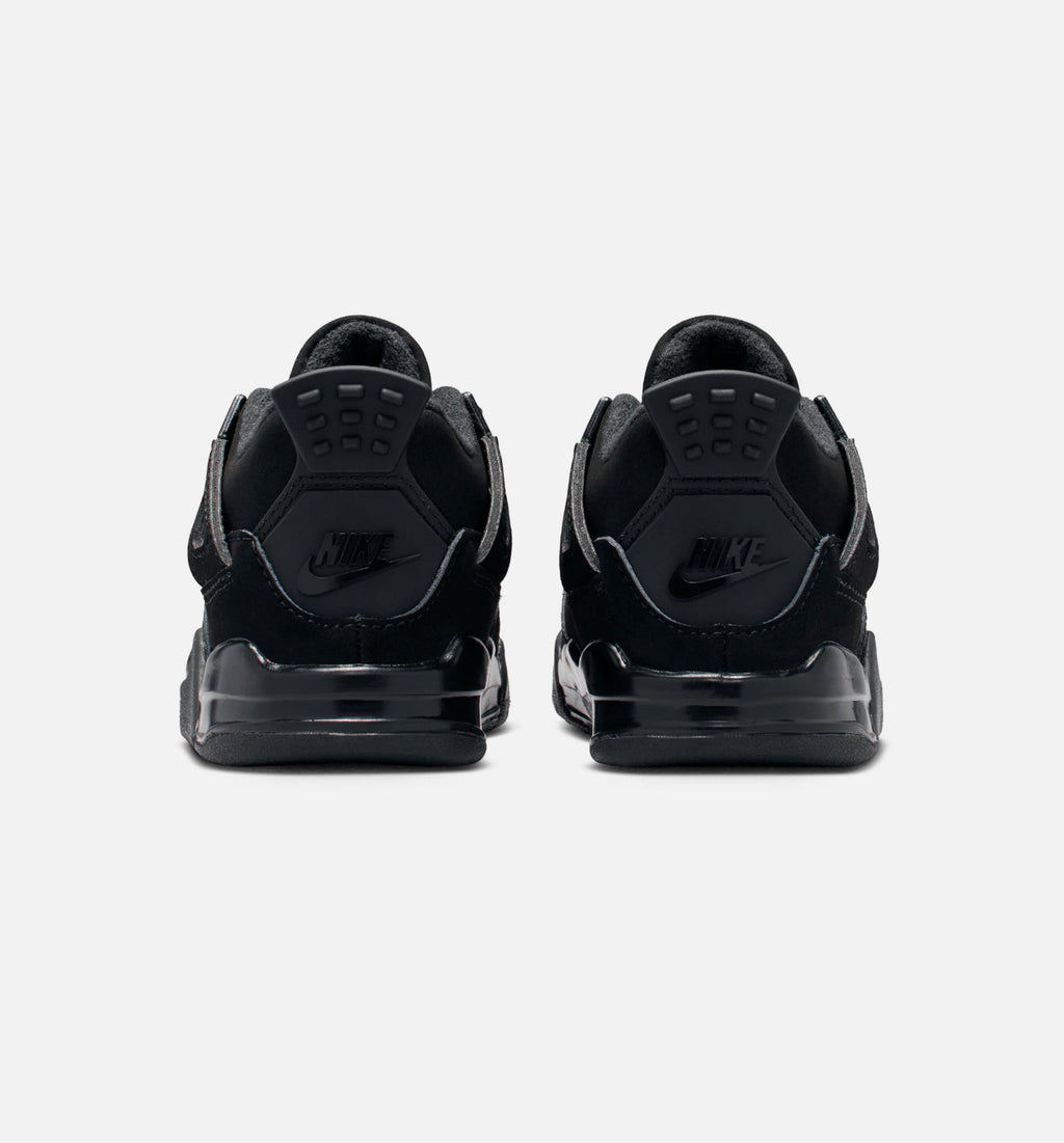 Air Jordan 4 Retro Black Cat Infant & Toddler Sneakers - Black / Light Graphite