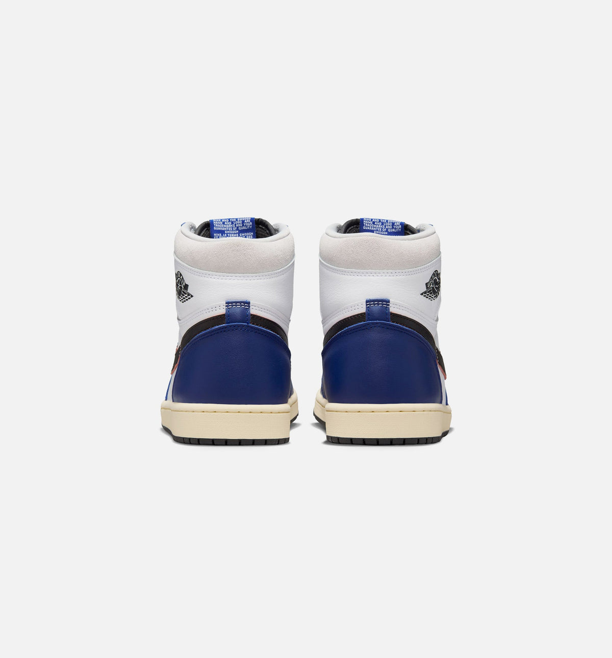 Air Jordan 1 Retro High OG Rare Air Men's Sneakers - White / Black / Neutral Grey / Deep Royal Blue