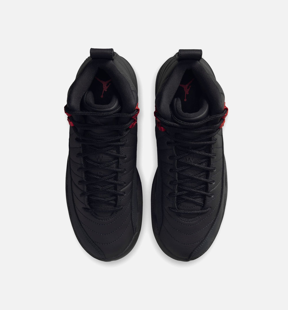 Air Jordan 12 Retro Bloodline Grade School Sneakers - Black / Varsity Red