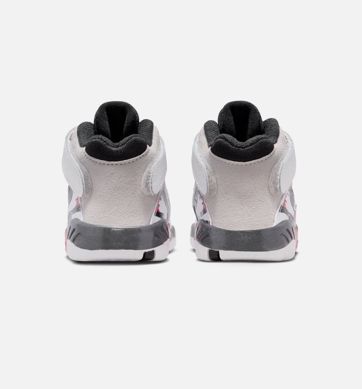 Air Jordan 8 Retro White and True Red Infant & Toddler Sneakers - White / Black / True Red