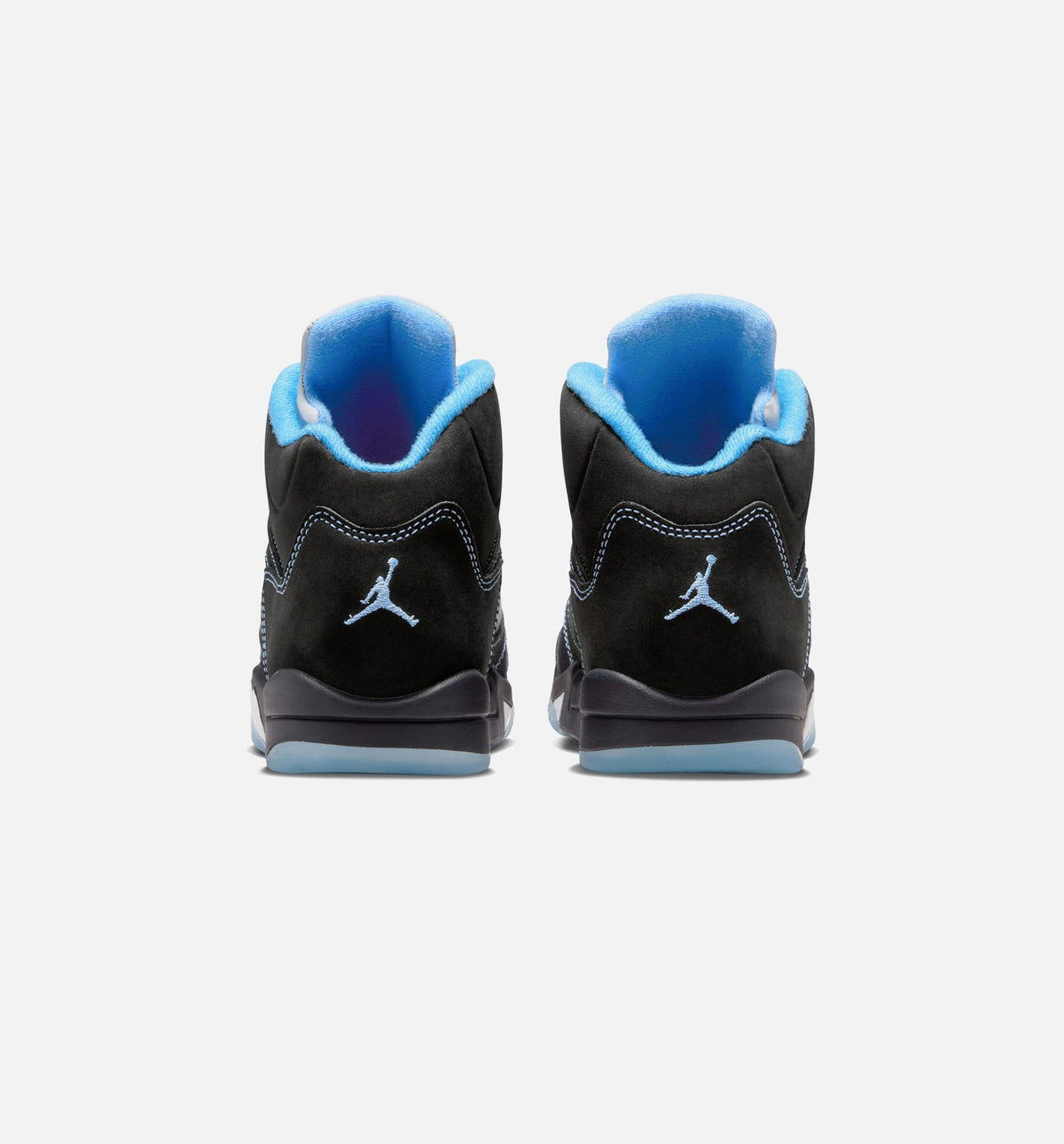Air Jordan 5 Retro Black Carolina Preschool Sneakers - Black / University Blue / White