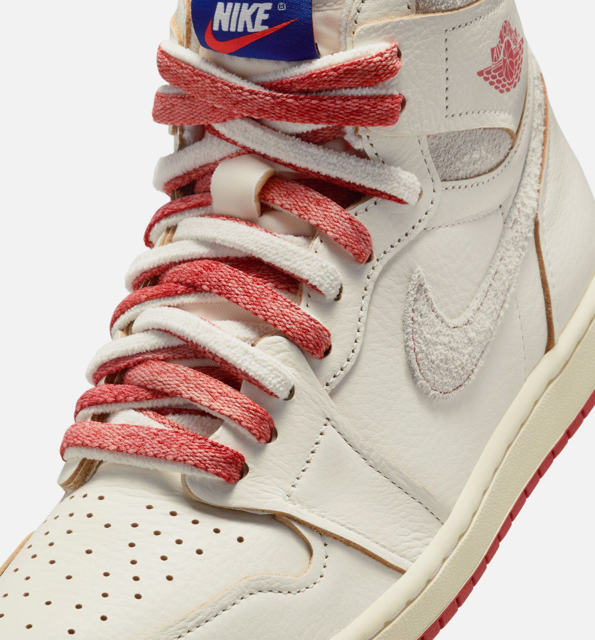 Air Jordan 1 High OG Rare Air Cinnabar Women's Sneakers - Sail / Cinnabar / Light Bone