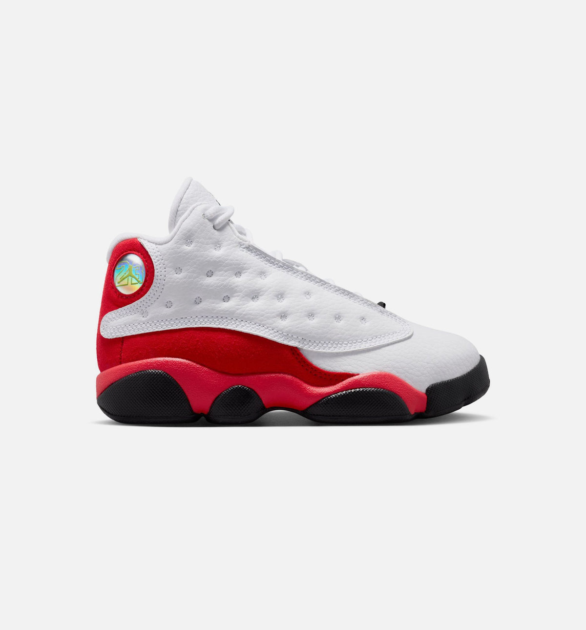 Air Jordan 13 Retro White and University Red Preschool Sneakers - White / Black / True Red