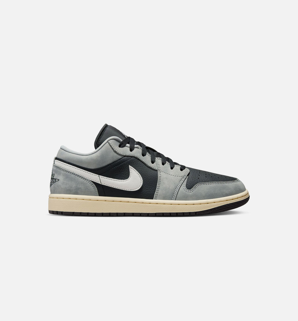 Air Jordan 1 Low SE Men's Sneakers - Light Smoke Grey / White / Off Noir