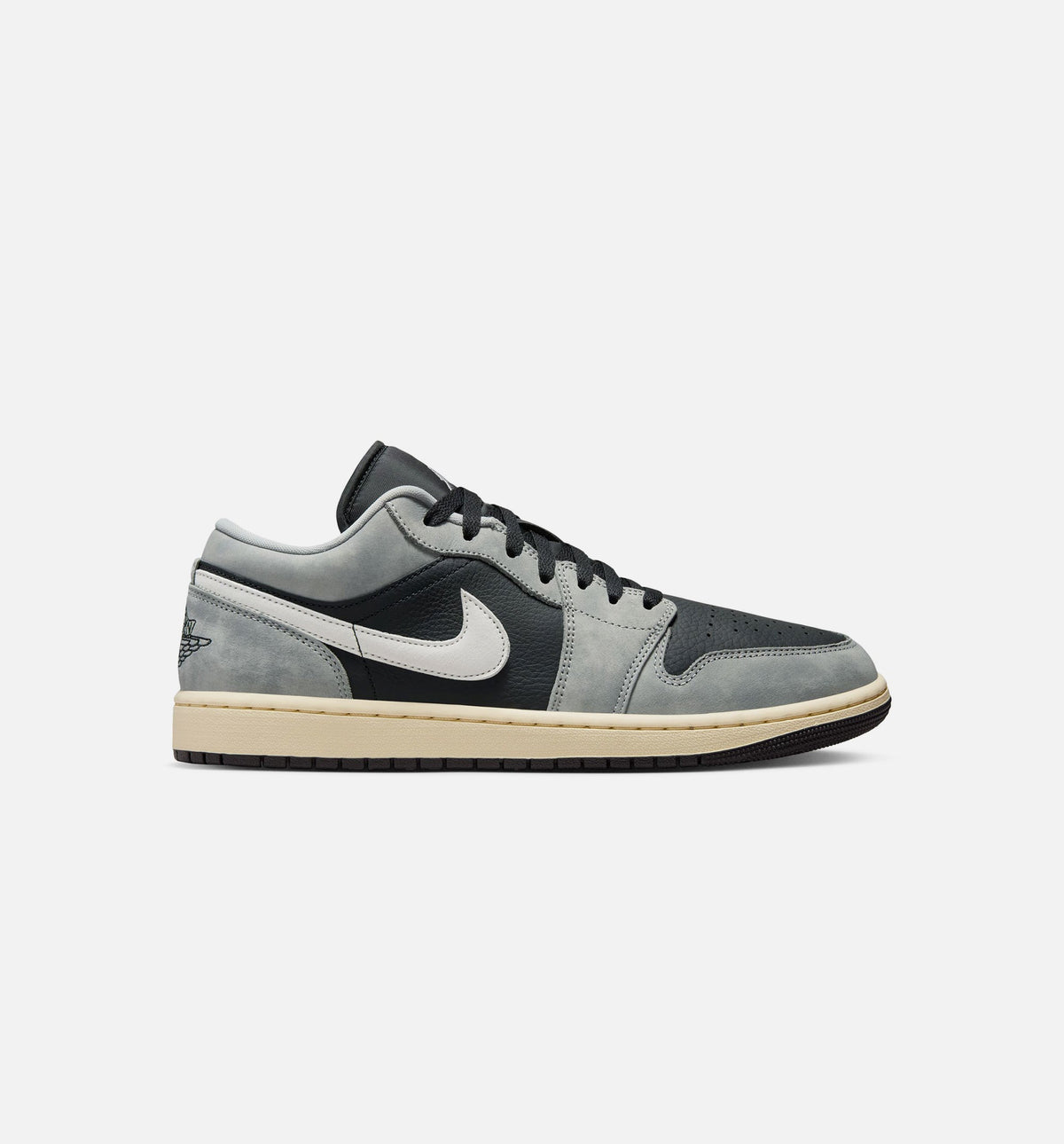 Air Jordan 1 Low SE Men's Sneakers - Light Smoke Grey / White / Off Noir
