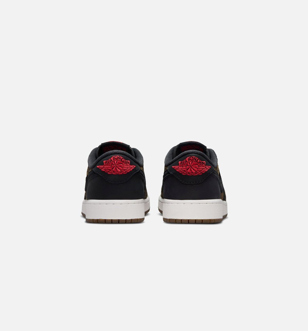 Air Jordan 1 Retro Low OG Laser Grade School Sneakers - Black / Varsity Red / Summit White