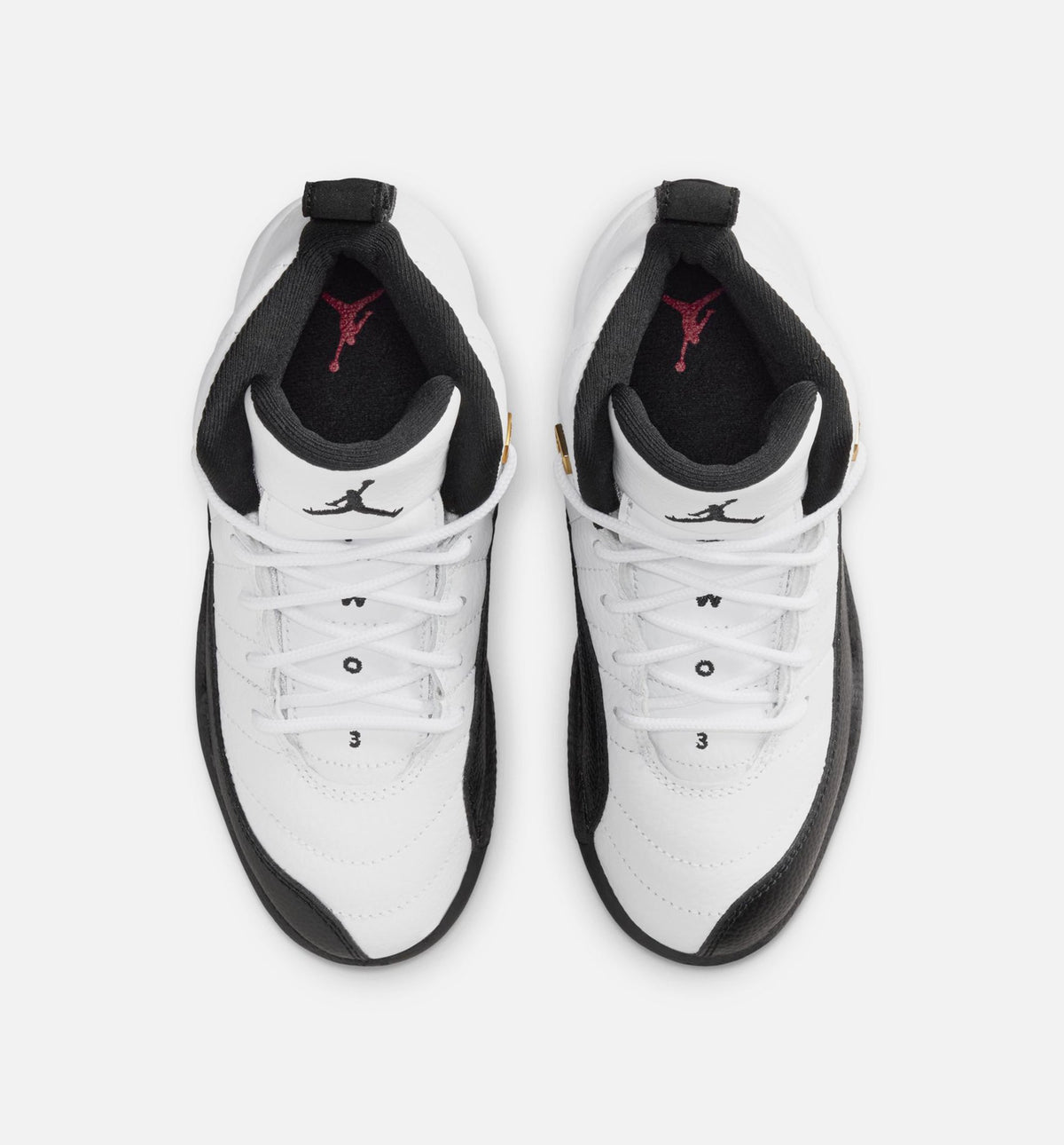 Air Jordan 12 Retro Taxi Preschool Sneakers - White / Black / Taxi