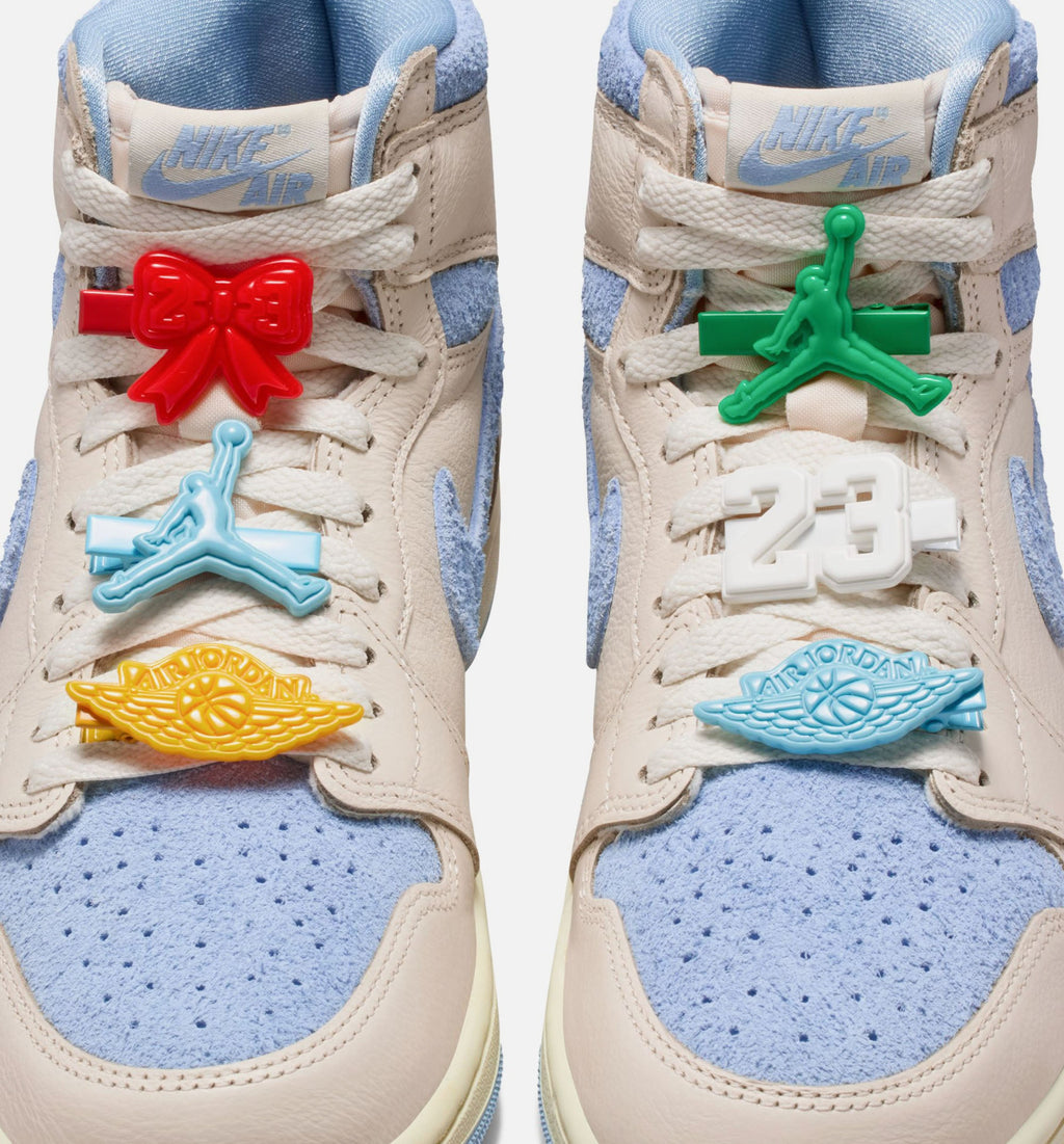 Air Jordan 1 Retro High OG Women's Sneakers - Pale Ivory / Psychic Blue / Coconut Milk