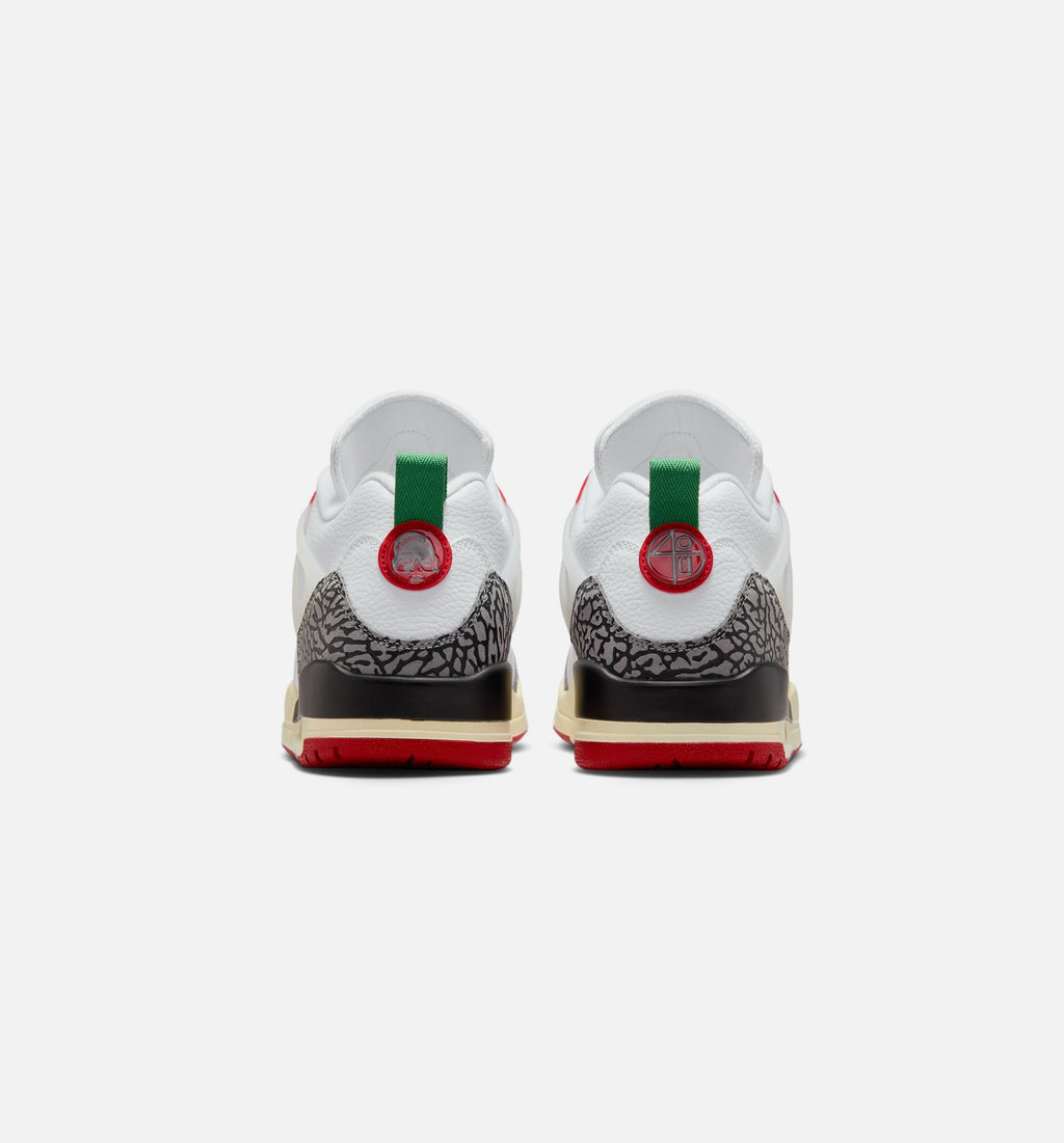 Spizike Low White Black Sail Men's Sneakers - White / Black / Sail / Varsity Red